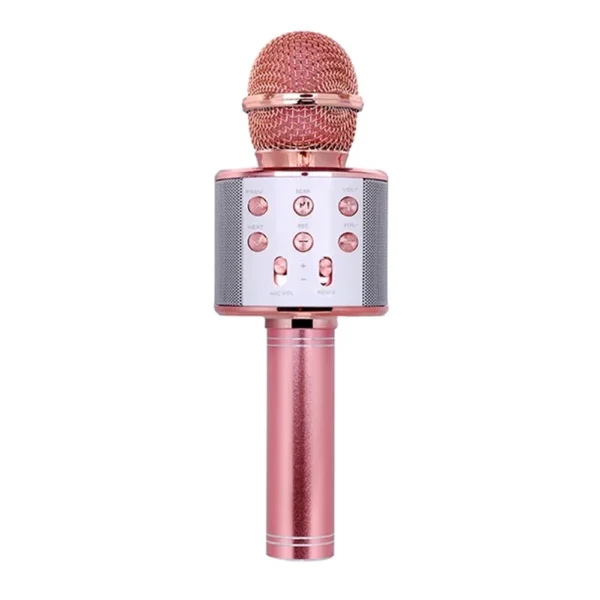 13D Karaoke Wireless Bluetooth Microphone Gold