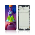 14A SAMSUNG GALAXY M51 LCD BLACK WITH FRAME
