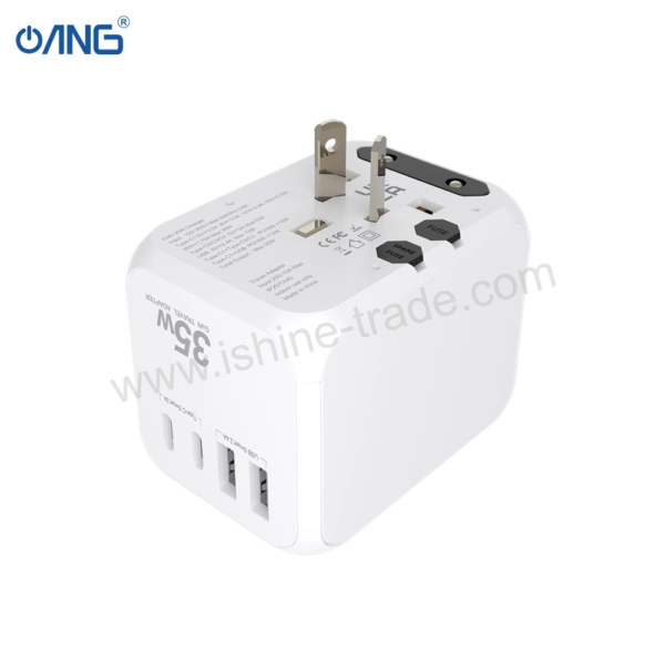 14B ANG Y149 35W Universal Worldwide 35W GaN 5 Ports Travel Adapter iShine Trade T/A Boltify Limited