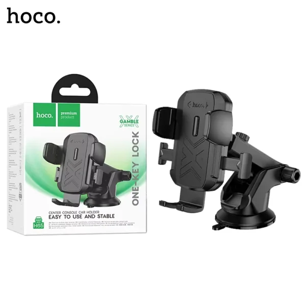HOCO H65 Gamble One Button Dashboard Car Phone Holder Center Console