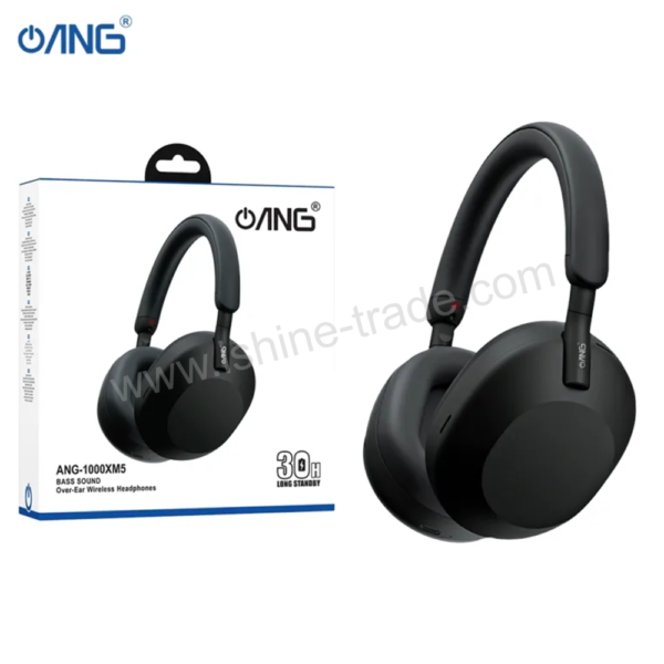 ANG 1000XM5 - Bass Sound Over Ear Wireless Bluetooth Headphone Black