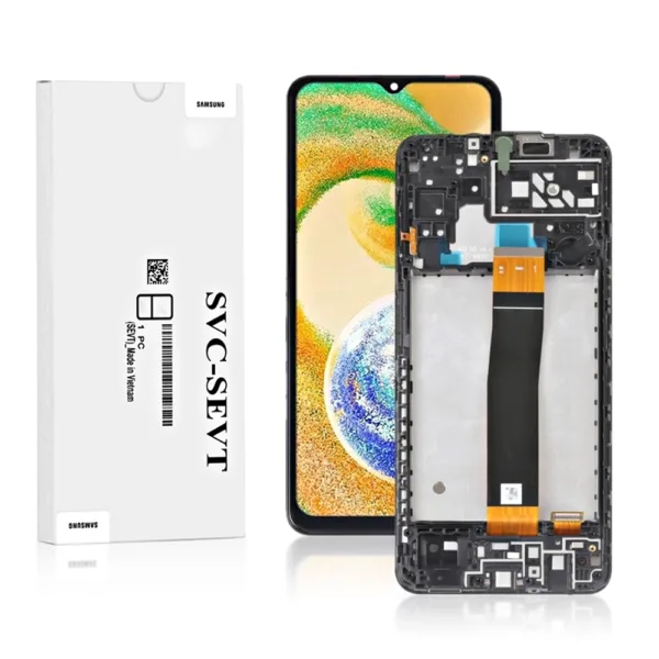 Genuine LCD Screen For Samsung Galaxy A04S (A047) With Frame and Touchpad - Black  (GH82-29805A)