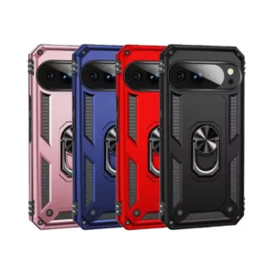 Slim Shockproof Ring Armor Stand Phone Cover Case for Google Pixel 10/10 Pro