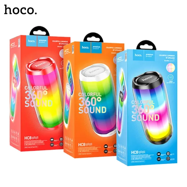 HOCO HC8 Pulsating Colorful Luminous Wireless Speaker