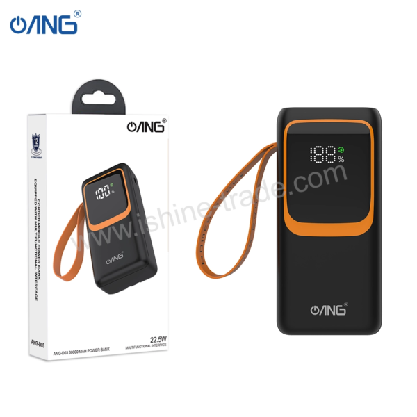 ANG D03 22.5W Fast Charging Power Bank 30000mAh