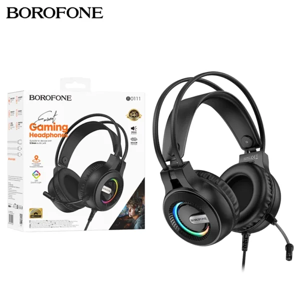 27A BOROFONE BO111 Eminent Wired Gaming Headphone With Mic iShine Trade T/A Boltify Limited