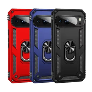 2A Slim Shockproof Ring Armor Stand Phone Cover Case for Google Pixel 10 Pro XL Main