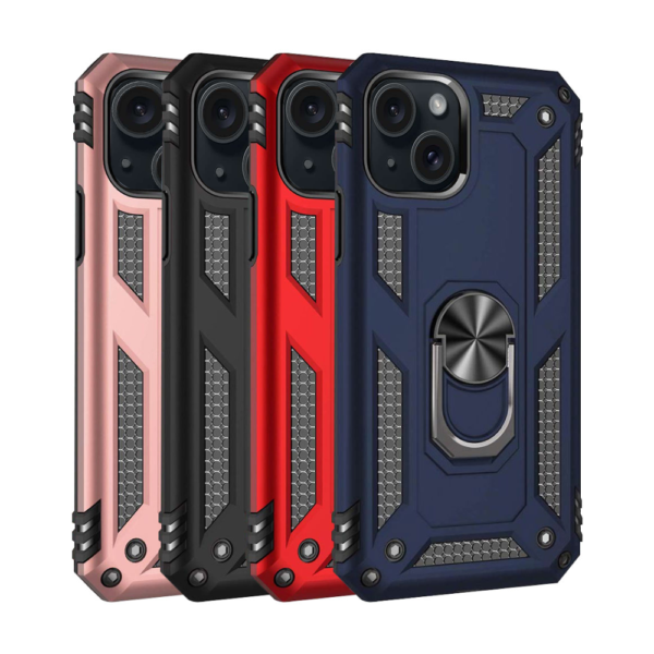3A Slim Shockproof Ring Armor Case For iPhone 15 Plus Boltify Limited T/A iShine Trade