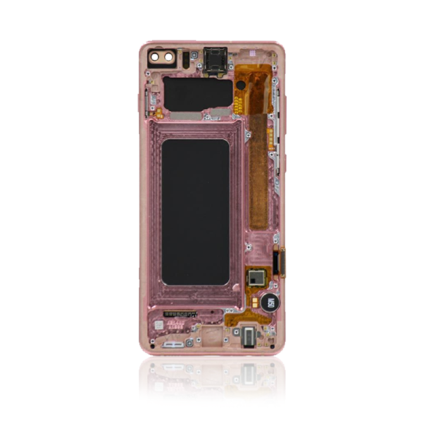 3C Genuine LCD Screen For Samsung Galaxy S10 Plus G975 With Frame amp Touchpad Pink Pull Out iShine Trade T/A Boltify Limited