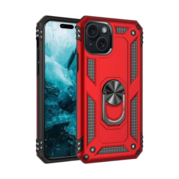 3D Slim Shockproof Ring Armor Case For iPhone 15 Plus Boltify Limited T/A iShine Trade