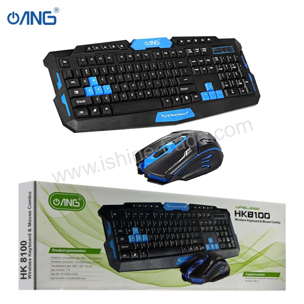 ANG HK8100 - Wireless Keyboard And Mouse Combo