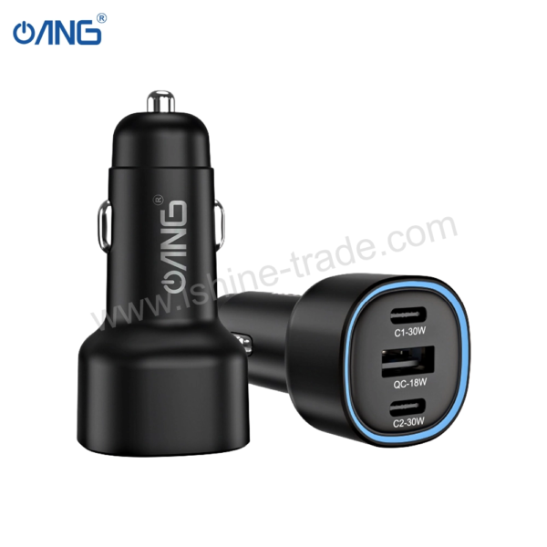 41B ANG BR3 Dual PD 30W Single QC3.0 18W Fast Car Charger 12V 1 Boltify Limited T/A iShine Trade