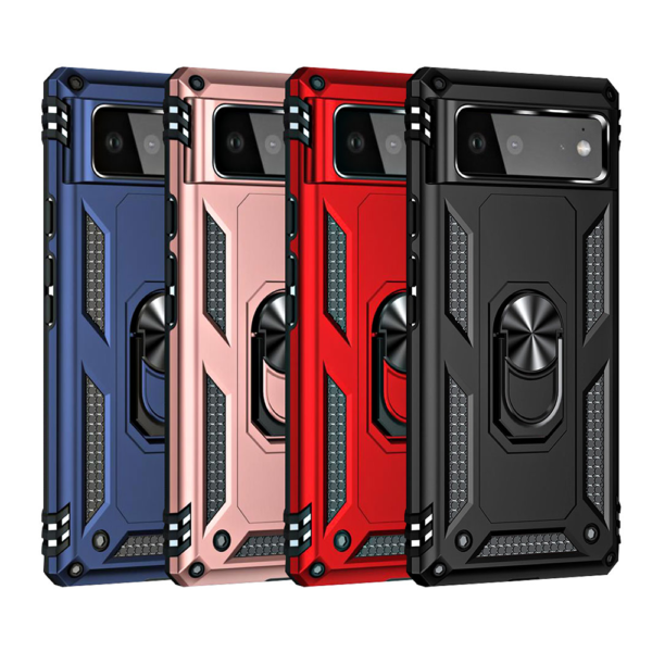 43A Slim Shockproof Ring Armor Stand Phone Cover Case for Google Pixel 6 Pro iShine Trade T/A Boltify Limited