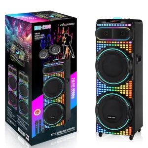 NDR 2260 Dual 21 inch Karaoke Bluetooth Trolley Speaker