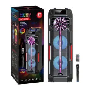 GY 8812 Dual 8 inch Big Powerful Bluetooth Speaker