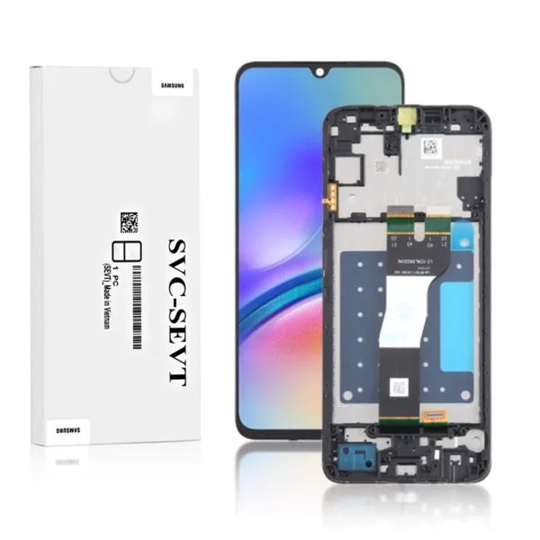 Genuine LCD Screen For Samsung Galaxy A05s (A057) With Frame and Touchpad - Black  (GH81-24365A)
