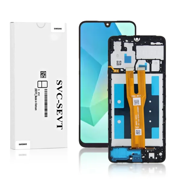 Genuine LCD Screen For Samsung Galaxy A06 (A065) With Frame and Touchpad - Black  (GH81-26440A)