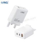 ANG TC80AG - Dual PD 65W USB C + Single USB QC3.0 GaN Turbo Adaptor - Image 2