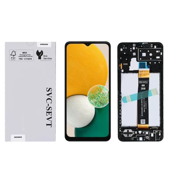 Genuine LCD Screen For Samsung Galaxy A13 5G (A136) With Frame and Touchpad - Black  (GH82-29077A)
