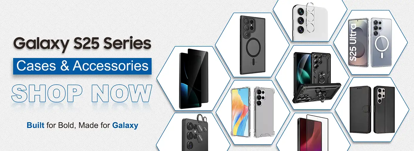 Samsung Galxy S25 Series Accessories Banner slider iShine Trade T/A Boltify Limited