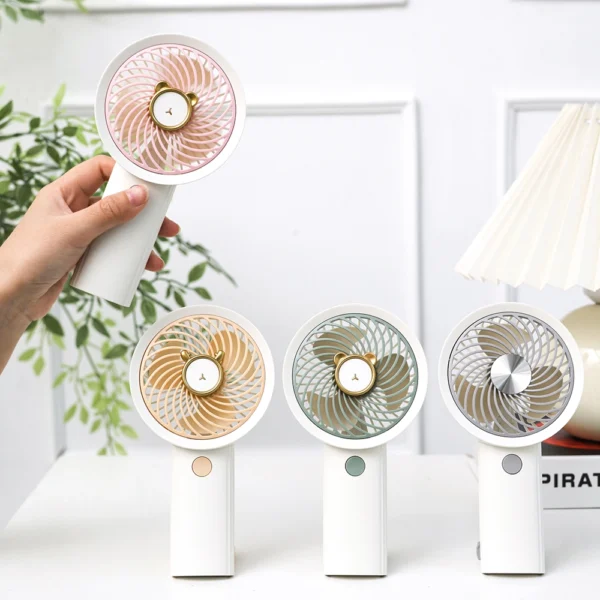 L-612 Handheld Mini Rechargeable Cooling Fan - Image 2