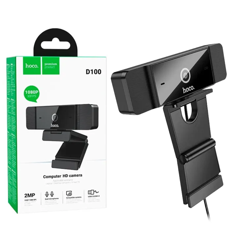 103A HOCO D100 1080P Full HD Computer Camera with Dual Microphone Boltify Limited T/A iShine Trade
