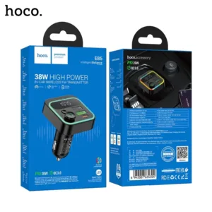 11A HOCO E85 Tiger PD20W + QC3.0 Wireless BT FM Transmitter Car Charger