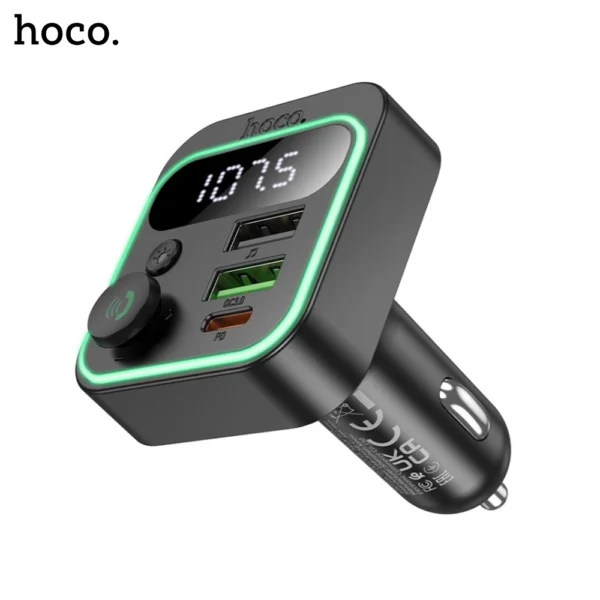 11B HOCO E85 Tiger PD20W + QC3.0 Wireless BT FM Transmitter Car Charger