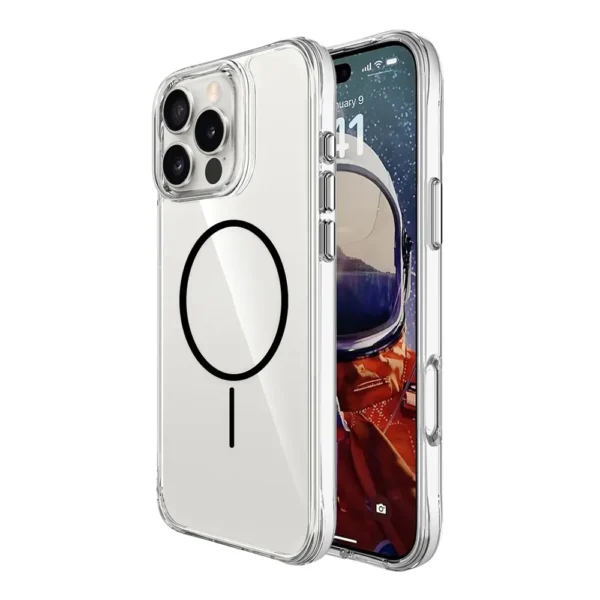 15D Clear TPU Magsafe Case iPhone 14 Pro to 16 Pro Max Black