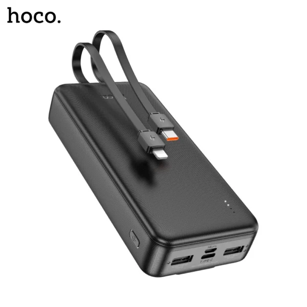 HOCO J118A Speed Energy Power Bank With Built In Charging Cables - 20000mAh - Image 3