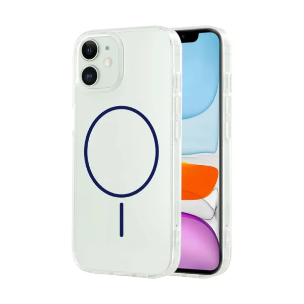 18C Clear TPU Magsafe Case iPhone 11 Blue
