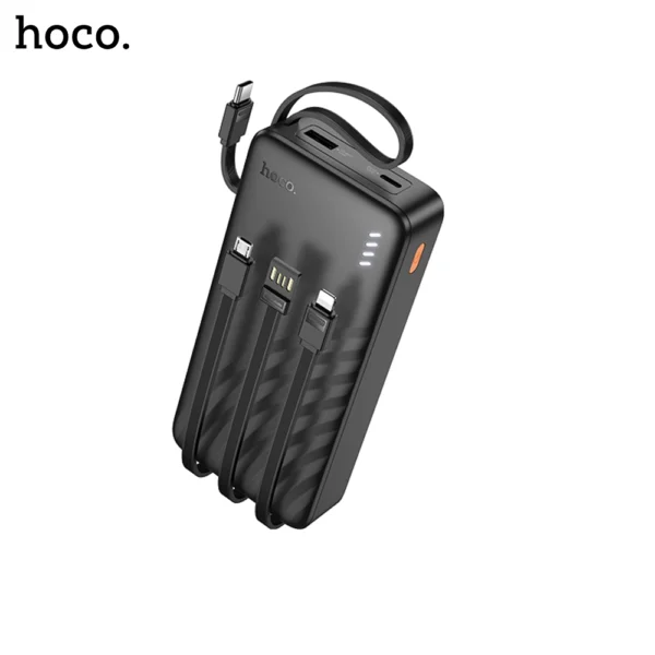 HOCO J146A Night Tide Power Bank with 4 cables  USB A + USB C + Micro USB + Lightning (20000mAh) - Image 5