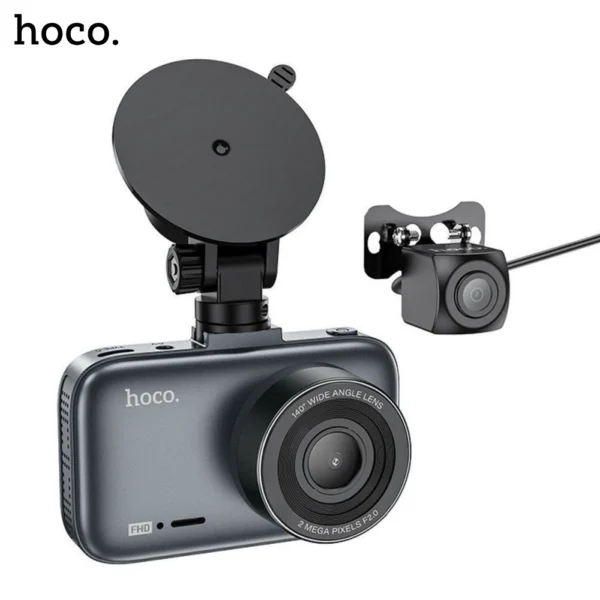 HOCO DV6 3 inch Display Dual Channel Driving Recorder With Rear Camera - Image 2