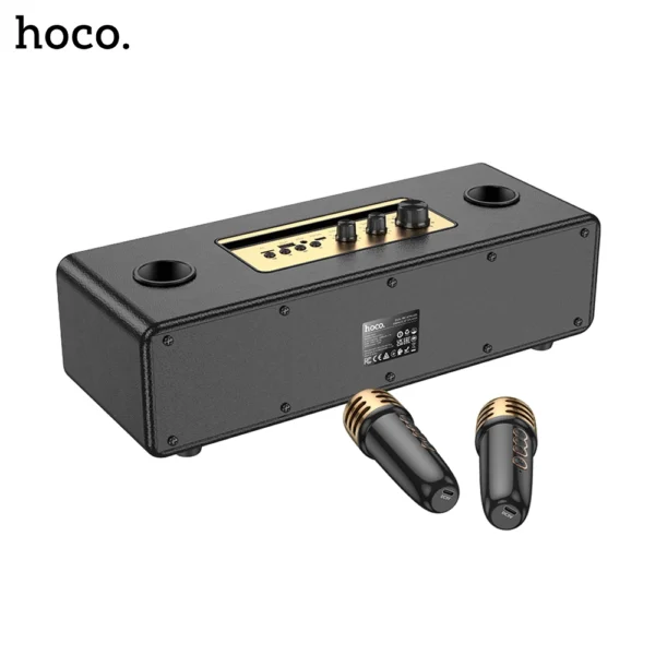 HOCO BS63 Graceful Classic & Stylish Dual Mic Wireless Bluetooth Speaker - Image 4