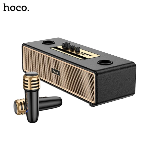 HOCO BS63 Graceful Classic & Stylish Dual Mic Wireless Bluetooth Speaker - Image 5