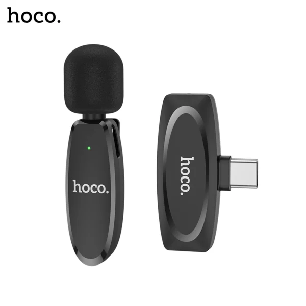 2B HOCO L15 Type C Crystal Lavalier Wireless Digital Microphone