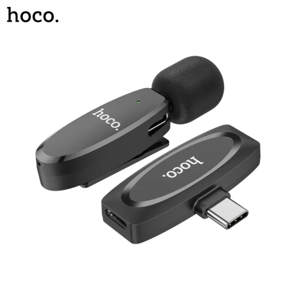 2C HOCO L15 Type C Crystal Lavalier Wireless Digital Microphone