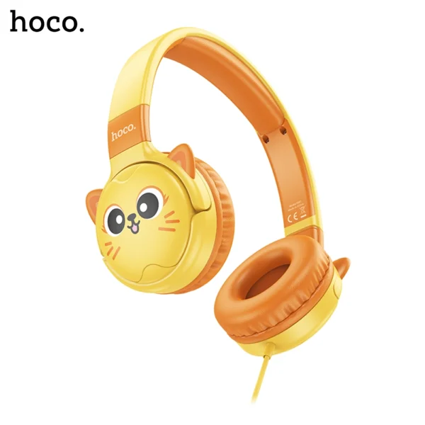 HOCO W61 Voice Children Head Mounted Wired Earphones - Image 3