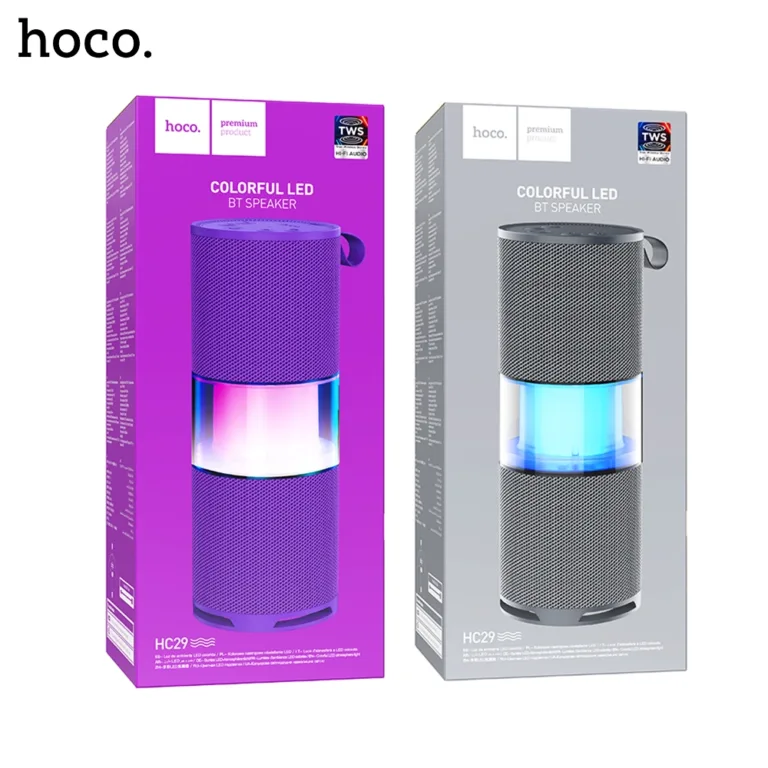 37A HOCO HC29 Halo Sports Bluetooth Speaker With Colorful LED Boltify Limited T/A iShine Trade
