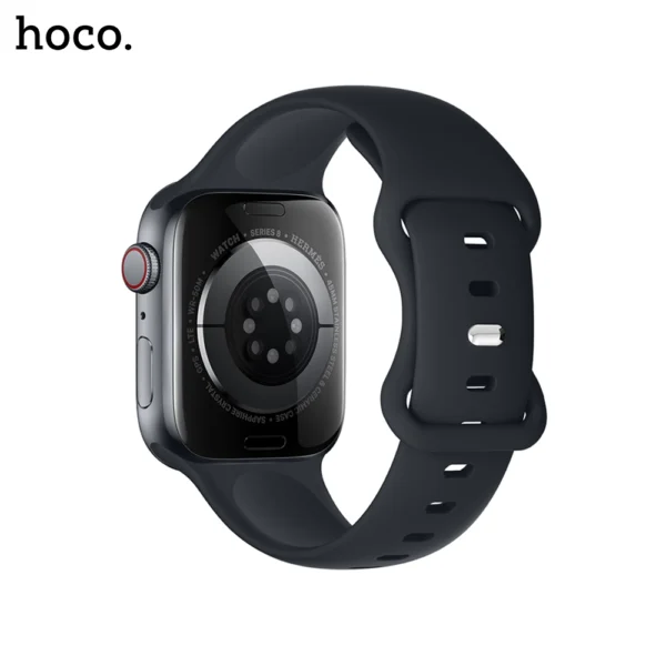 HOCO WA15 iWatch Flexible Series 8 Character Buckle Solid Color Silicone Strap for 38/40/41 mm - Image 5