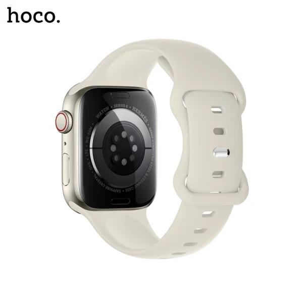 HOCO WA15 iWatch Flexible Series 8 Character Buckle Solid Color Silicone Strap for 38/40/41 mm - Image 6
