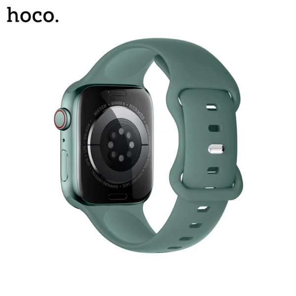 HOCO WA15 iWatch Flexible Series 8 Character Buckle Solid Color Silicone Strap for 38/40/41 mm - Image 7