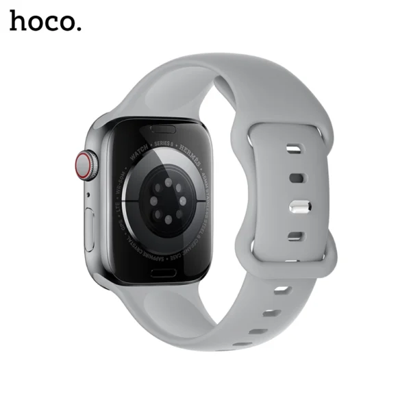 HOCO WA15 iWatch Flexible Series 8 Character Buckle Solid Color Silicone Strap for 38/40/41 mm - Image 8
