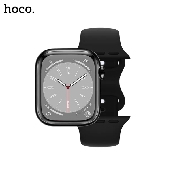 HOCO WA15 iWatch Flexible Series 8 Character Buckle Solid Color Silicone Strap for 38/40/41 mm - Image 3