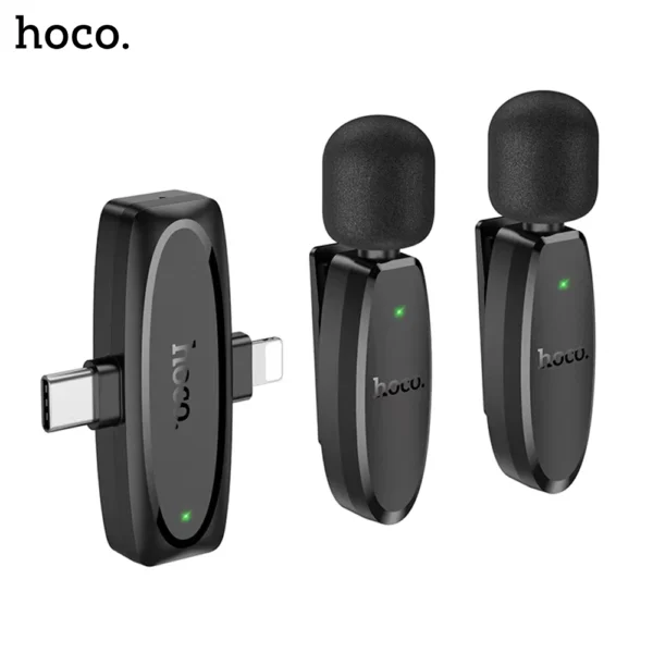 3B HOCO L15 Dual Mic Clip on Wireless Digital Microphone for iPhone Type-C