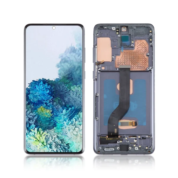Replacement LCD Screen For Samsung Galaxy S20 Plus 5G (G986) Black - With Frame - Image 1