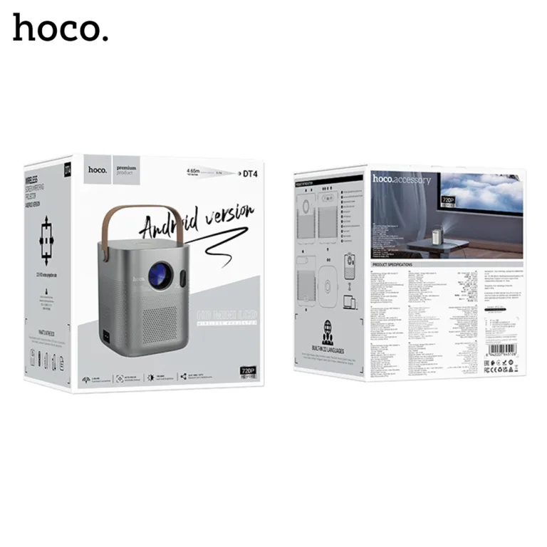 41A HOCO DT4 Smart Full Autofocus Home Theater Video Projecto Boltify Limited T/A iShine Trade