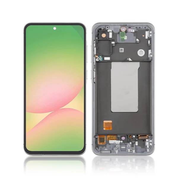 Replacement LCD Screen For Samsung Galaxy A56 5G (A566) Black - With Frame - Image 1