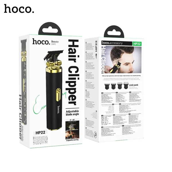 HOCO HP22 Retro Design Engraving Electric Hair Clipper - Image 1
