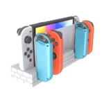 49B HS-SW488W 4 Slots Joy Con Charging Dock Station With 8 Game Cards Storage for Nintendo Switch Switch OLED